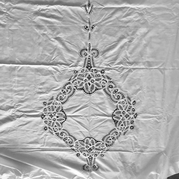 Vintage Battenberg Lace Tablecloth, Antique Linen Center  BATTENBERG Vintage Tablecloth XLNT Cond 68\